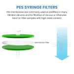 AMTAST PES Syringe Filters, 25mm, 0.22um, 10 Pack