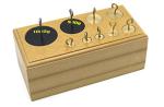 Eisco Labs 9 Brass Hooked Weights Set