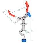 FunChem 3 Prong Swivel Lab Clamp with Boss Head