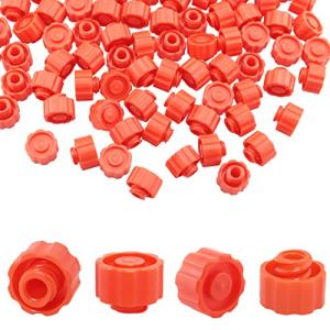 ITROLLE 100PCS Orange Luer Lock Syringe Caps