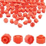 ITROLLE 100PCS Orange Luer Lock Syringe Caps