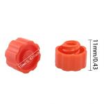 ITROLLE 100PCS Orange Luer Lock Syringe Caps