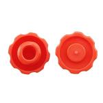 ITROLLE 100PCS Orange Luer Lock Syringe Caps