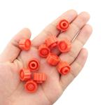 ITROLLE 100PCS Orange Luer Lock Syringe Caps
