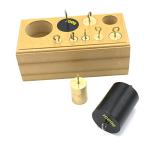 Eisco Labs 9 Brass Hooked Weights Set