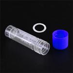 2ml Blue Frosted Test Tubes with Caps, 100 Pcs