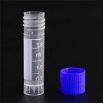 2ml Blue Frosted Test Tubes with Caps, 100 Pcs