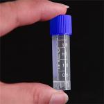 2ml Blue Frosted Test Tubes with Caps, 100 Pcs