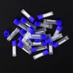 2ml Blue Frosted Test Tubes with Caps, 100 Pcs