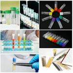 2ml Blue Frosted Test Tubes with Caps, 100 Pcs