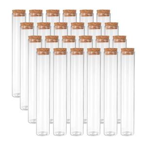 PATIKIL 100ml Clear Glass Test Tubes with Corks