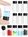 10 Pack of 5ml Clear Glass Vials with Caps
