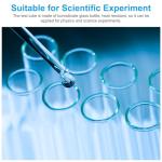 PATIKIL 100ml Clear Glass Test Tubes with Corks