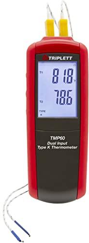 Triplett TMP60 Dual Input Type K/J Thermometer