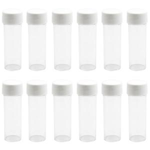 25ml Transparent Plastic Test Tubes with Caps