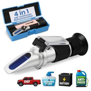 4-in-1 Refractometer for Antifreeze and Battery Acid