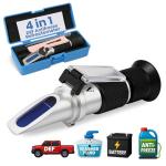 4-in-1 Refractometer for Antifreeze and Battery Acid