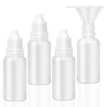 5 Pack 15ml Plastic Dropper Bottles with Funnel