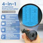 4-in-1 Refractometer for Antifreeze and Battery Acid