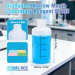 8oz Plastic Bottles with Airtight Caps - 2 Pcs