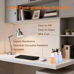 Demora 100ml Plastic Bottles with Caps - 4 Pcs