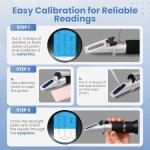 4-in-1 Refractometer for Antifreeze and Battery Acid