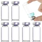 20ml Glass Sample Vials with Self-Healing Ports - 10 Pack