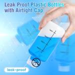 8oz Plastic Bottles with Airtight Caps - 2 Pcs