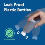 Demora 100ml Plastic Bottles with Caps - 4 Pcs