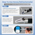 3-in-1 Honey Refractometer with ATC - Accurate Tester