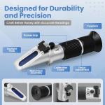 3-in-1 Honey Refractometer with ATC - Accurate Tester