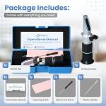 3-in-1 Honey Refractometer with ATC - Accurate Tester