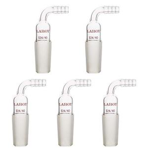 90 Degree Glass Vacuum Inlet Adapter - Pack of 5