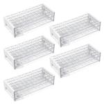Plastic Test Tube Rack Holder - 5 Pack, 50 Holes