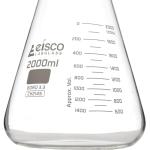 2000mL Wide Neck Erlenmeyer Flask - Borosilicate Glass