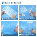 5 Pack Transparent Plastic Test Tube Rack Holder