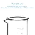 5-Piece High Form Glass Beaker Set