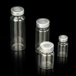 20ml Glass Sample Vials with Self-Healing Ports - 10 Pack