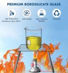 Glass Beaker and Flask Set with Accessories