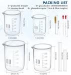 Glass Beaker and Flask Set with Accessories