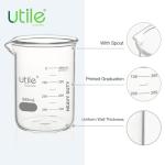Utile 6-Piece 500ml Glass Beaker Set