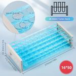 Plastic Test Tube Rack for 16mm Tubes, Holds 50