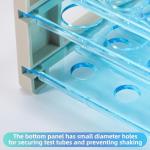 Plastic Test Tube Rack for 16mm Tubes, Holds 50