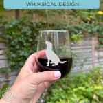 Labrador Lover Stemless Wine Glass Set of 2