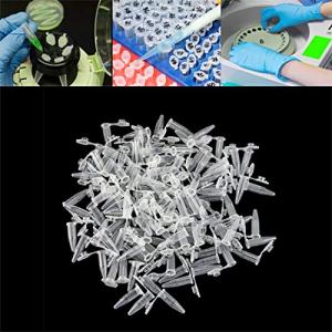 50 Pack 1.5ml Clear Microcentrifuge Tubes