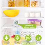 Geevon Waterproof Refrigerator Thermometer with External Sensor