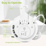 Geevon Waterproof Refrigerator Thermometer with External Sensor