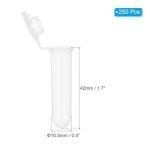 PATIKIL 250 Pcs 2.0ML Plastic Centrifuge Tubes