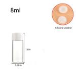 8ml Clear Glass Vial Set with Screw Caps