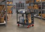 Heavy Duty Utility Cart with Customizable Bins